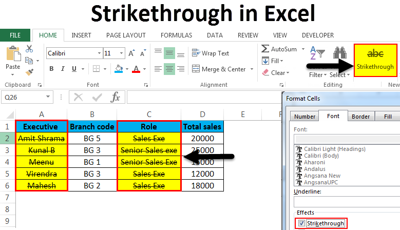 Excel Strikethrough Best Practices