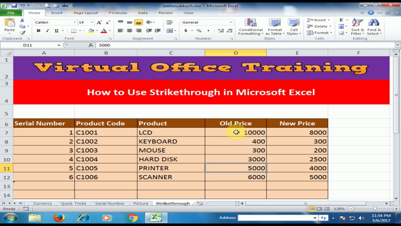 Excel Strikethrough Tips and Tricks