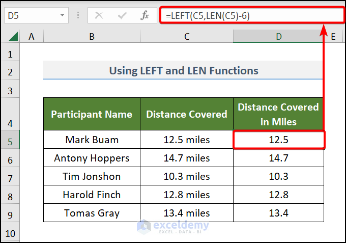 Excel Trim Right Characters Formula