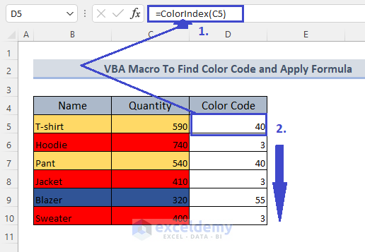 Excel VBA Change Cell Color Based on Formula