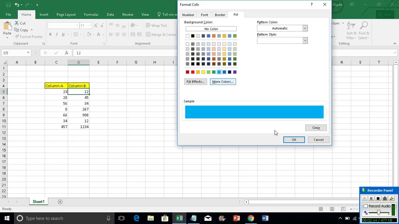 Excel VBA Change Cell Color Based on Multiple Formulas