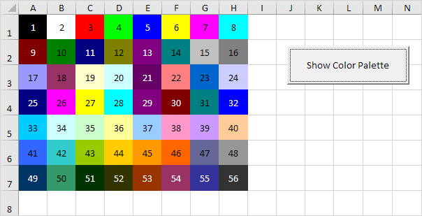 Excel VBA Coloring Cells