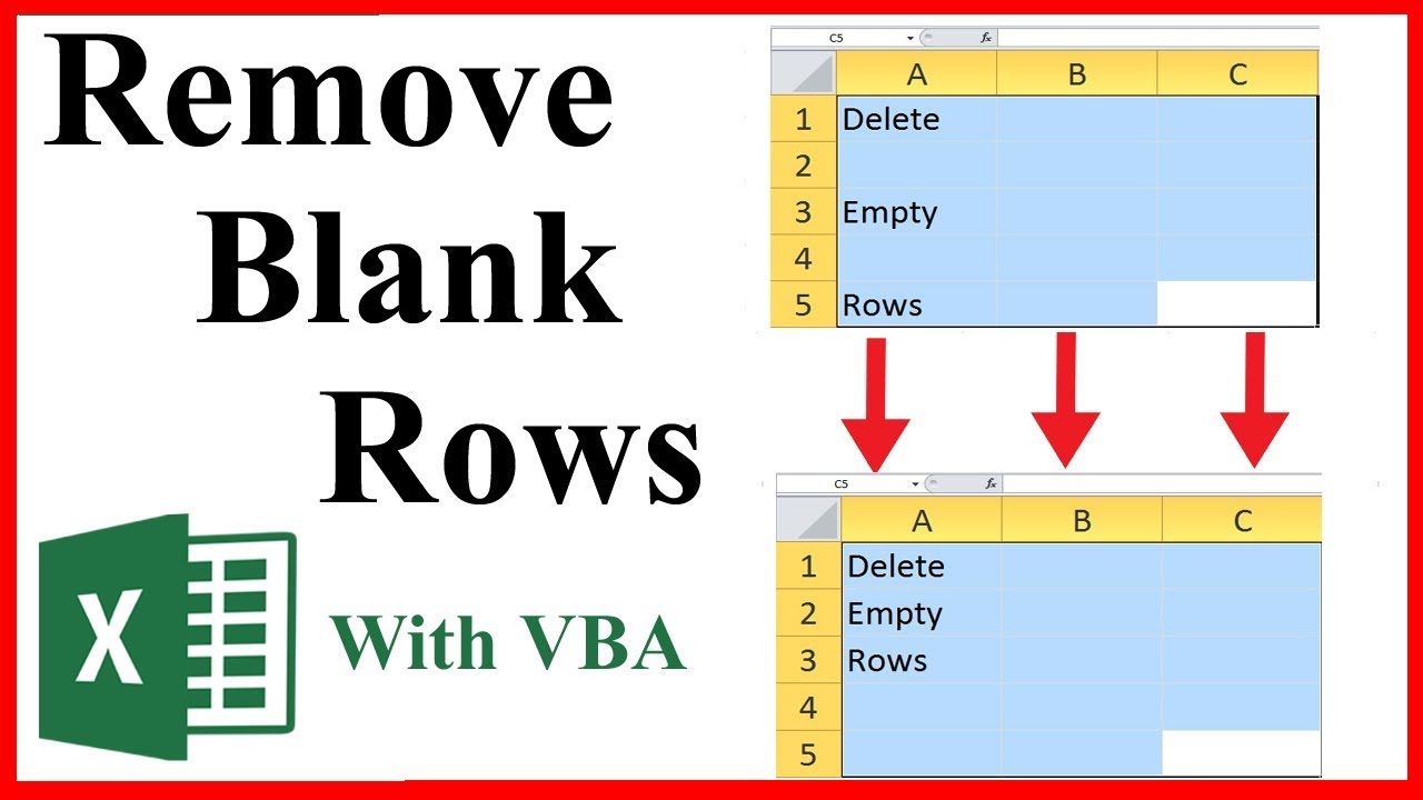 Excel VBA Macro to Delete Blank Rows