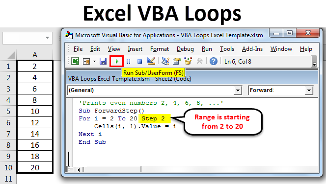 Excel VBA For Loop Example