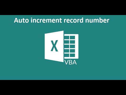 Excel VBA macro auto-increment example 3