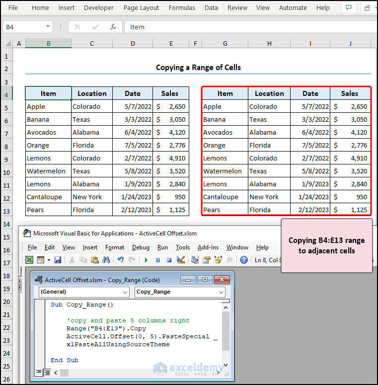 Excel VBA Range Copying Methods