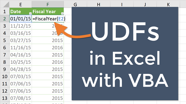 Excel VBA UDF