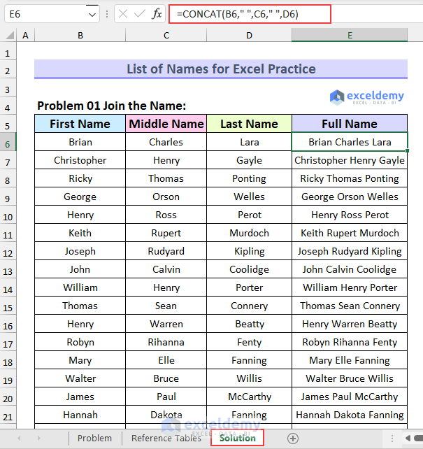 Excel Worksheet Name Example