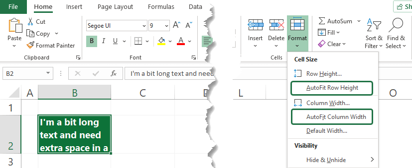 Excel Wrap Text Troubleshooting