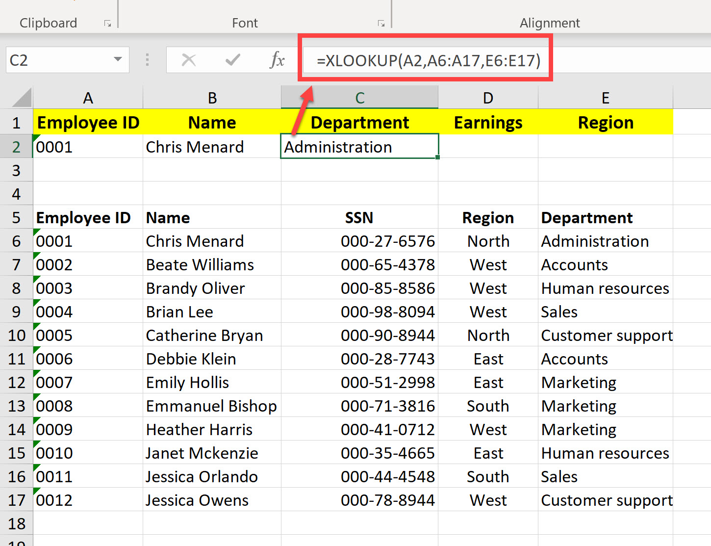 Excel Xlookup Array Formulas