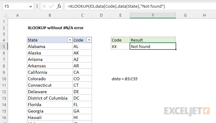 Excel XLOOKUP Unknown Error