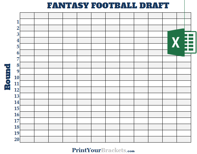 Fantasy Football Excel Sheet Templates