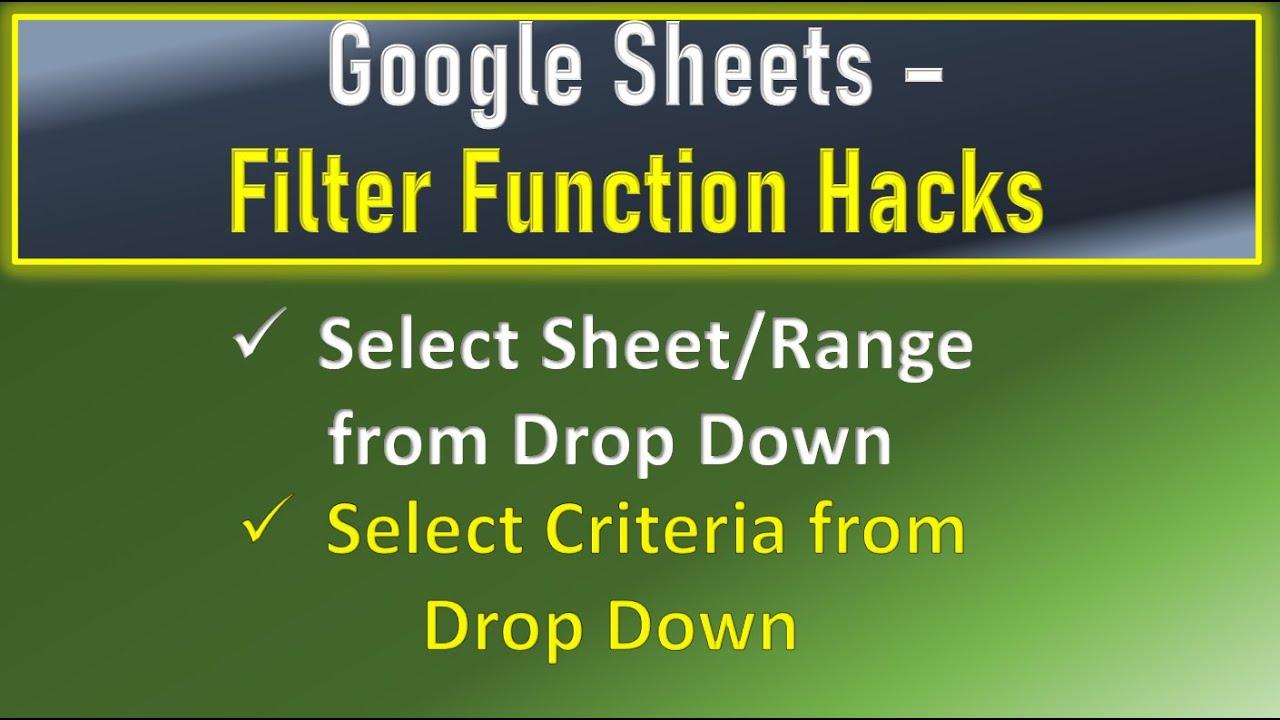 Filter Function Hack