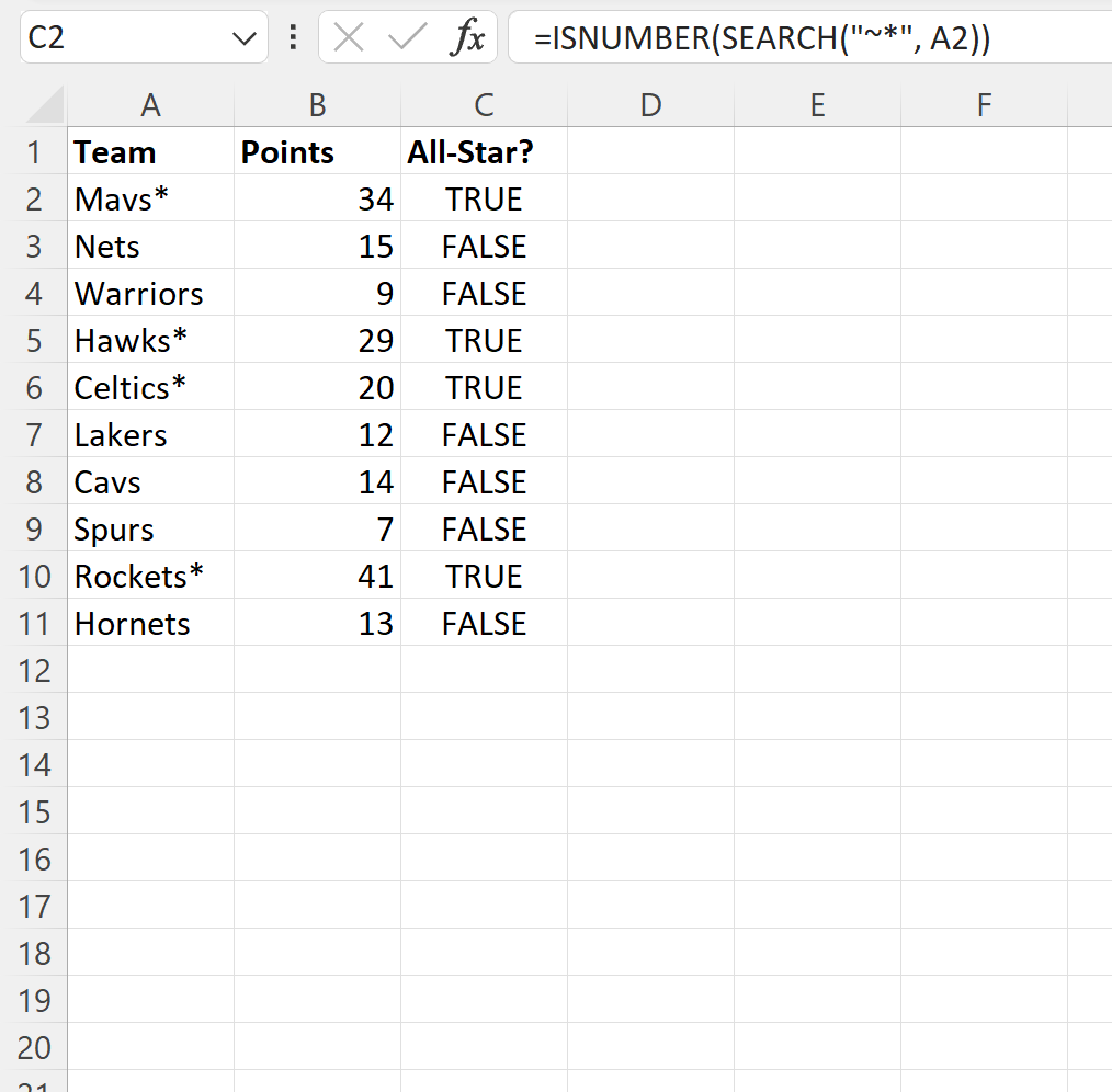 Find Asterisk In Excel Made Easy