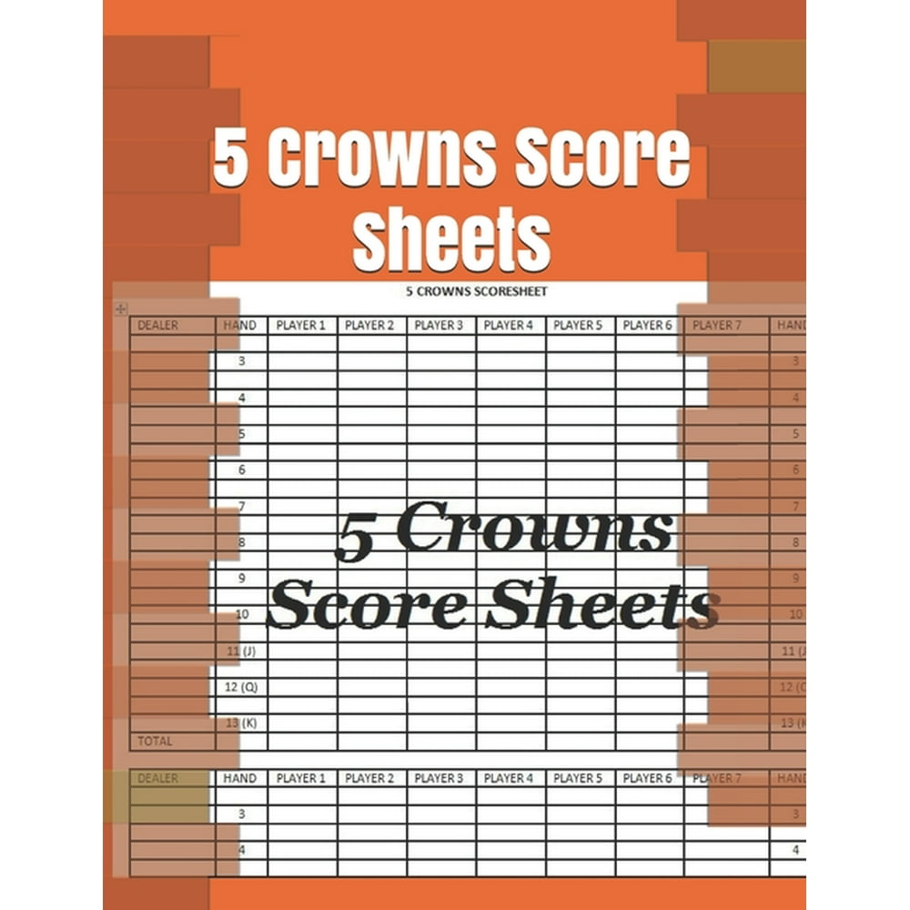 Five Crowns Score Keeping Template