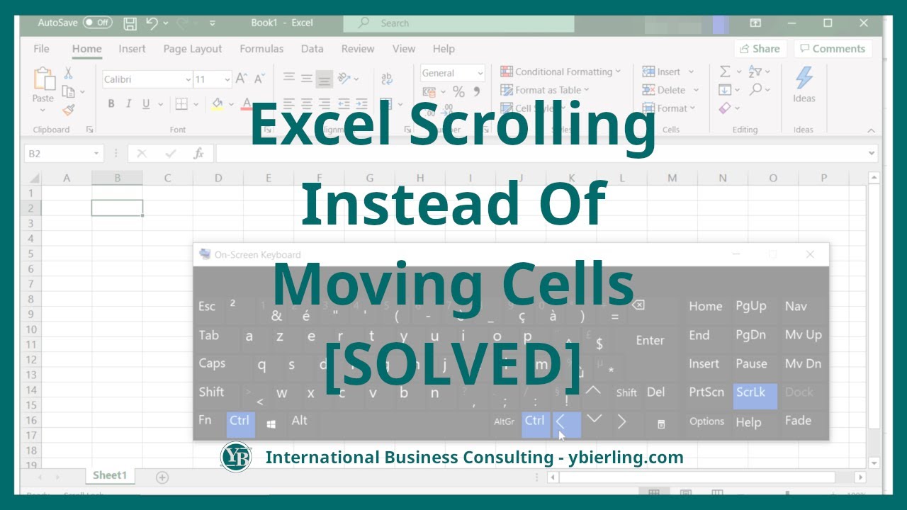 Fixing Arrows Moving Screen In Excel