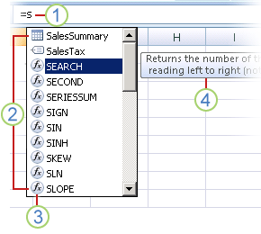 Formula Autocomplete