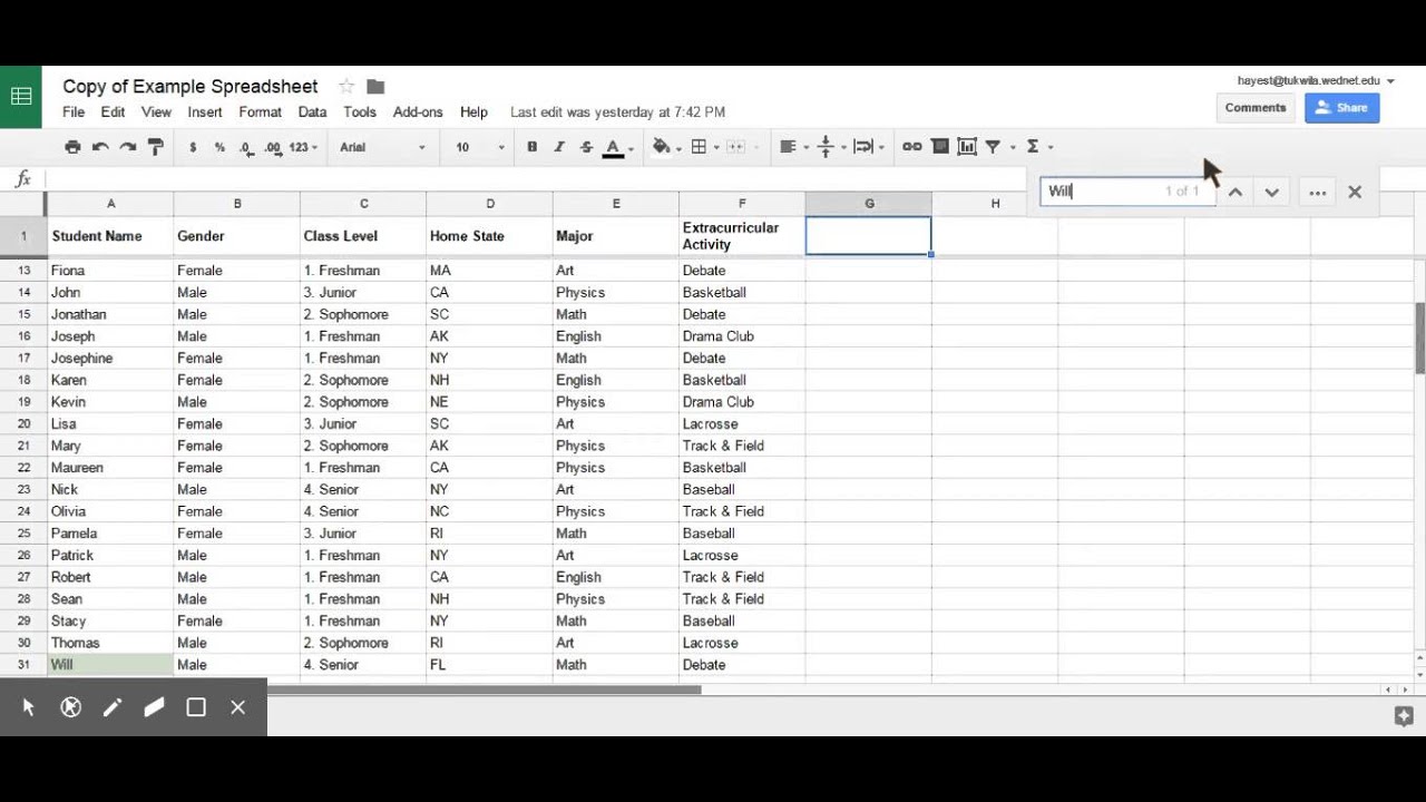 Google Sheets Ctrl F Advanced