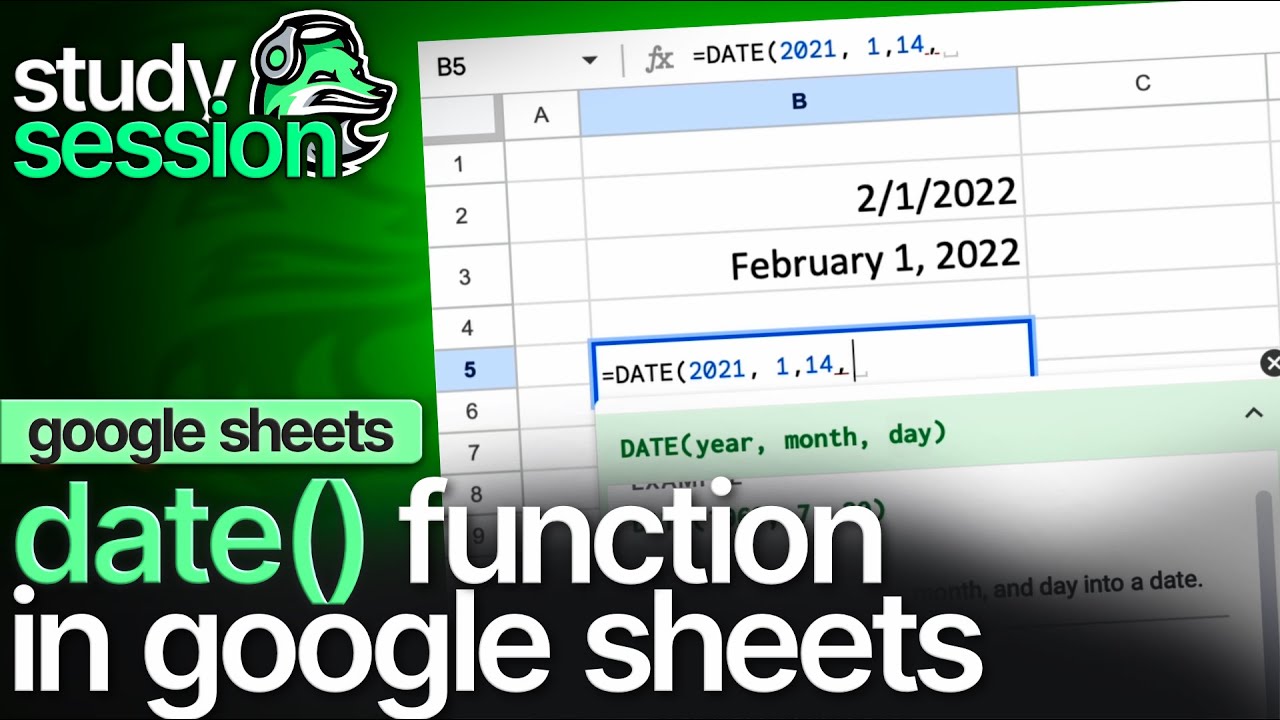 Google Sheets date functions