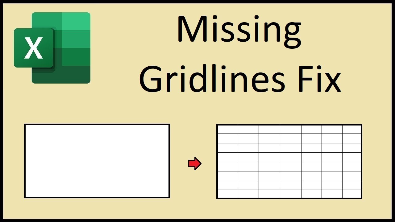 Grid Lines Disappeared In Excel? Fix It Easily