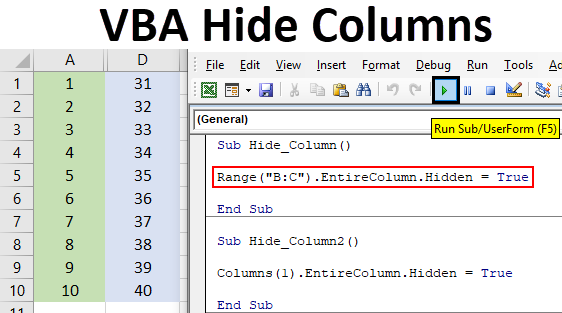 Hide Rows Excel VBA