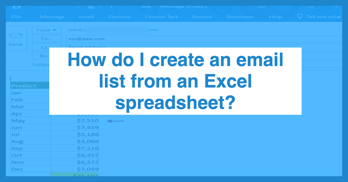 How To Generate Email List From Excel Spreadsheet Quickly