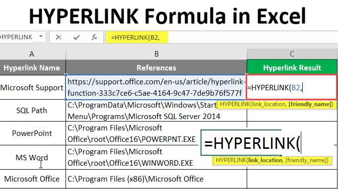 HYPERLINK Function in Excel