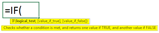 If Function Syntax