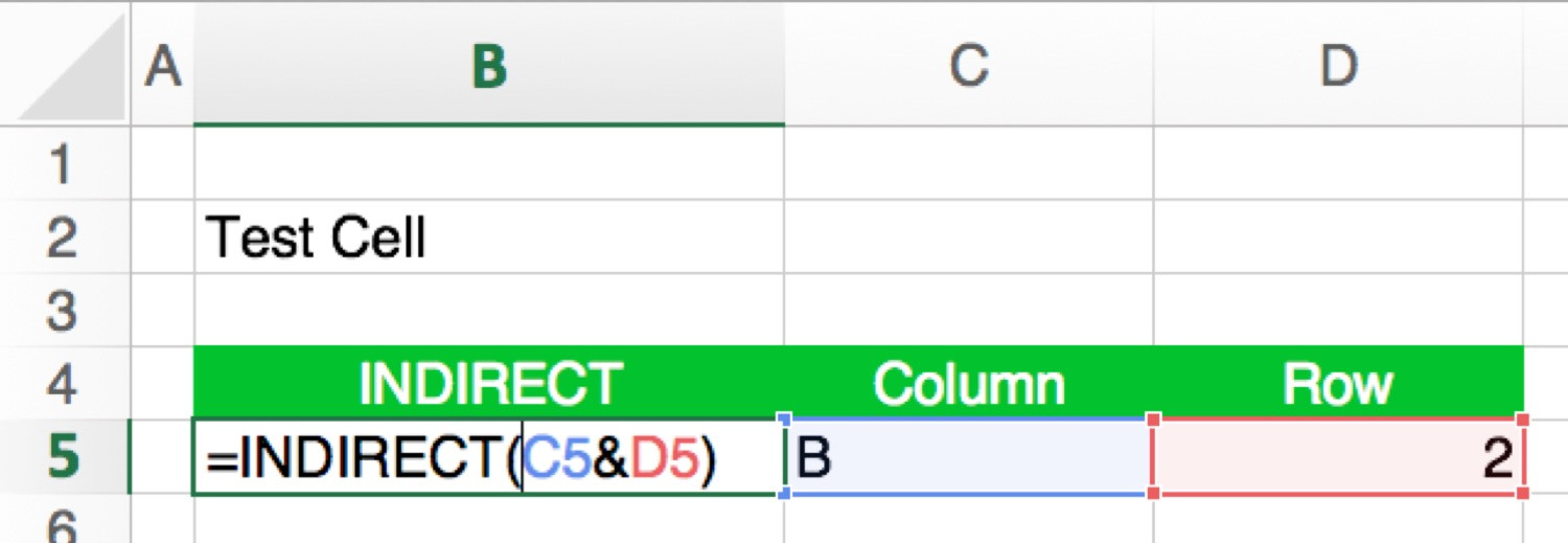 Indirect Referencing in Excel