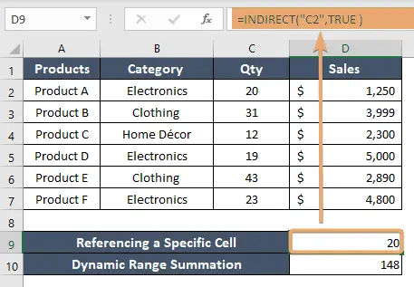 Indirect Referencing in Excel