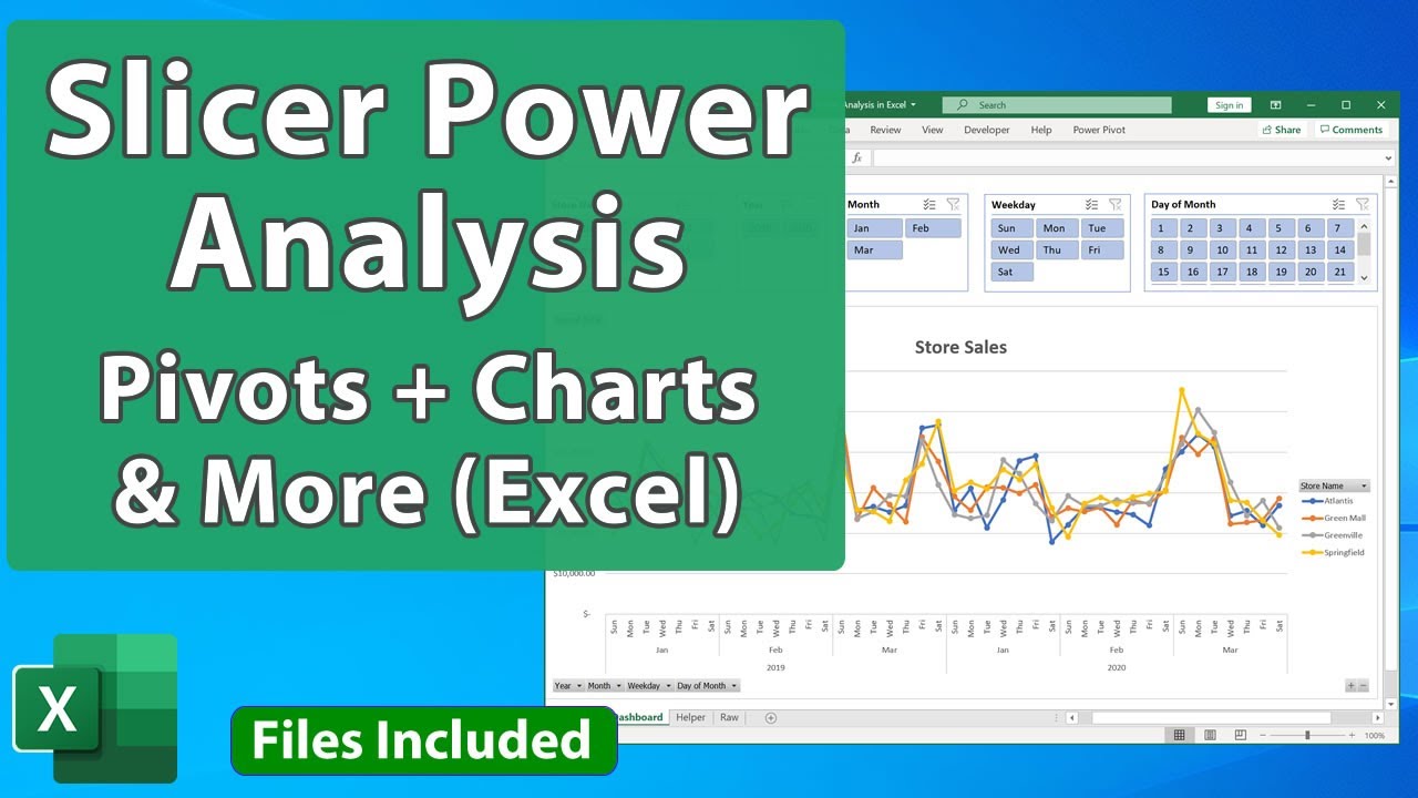 Using Slicers and Buttons in Power Pivot