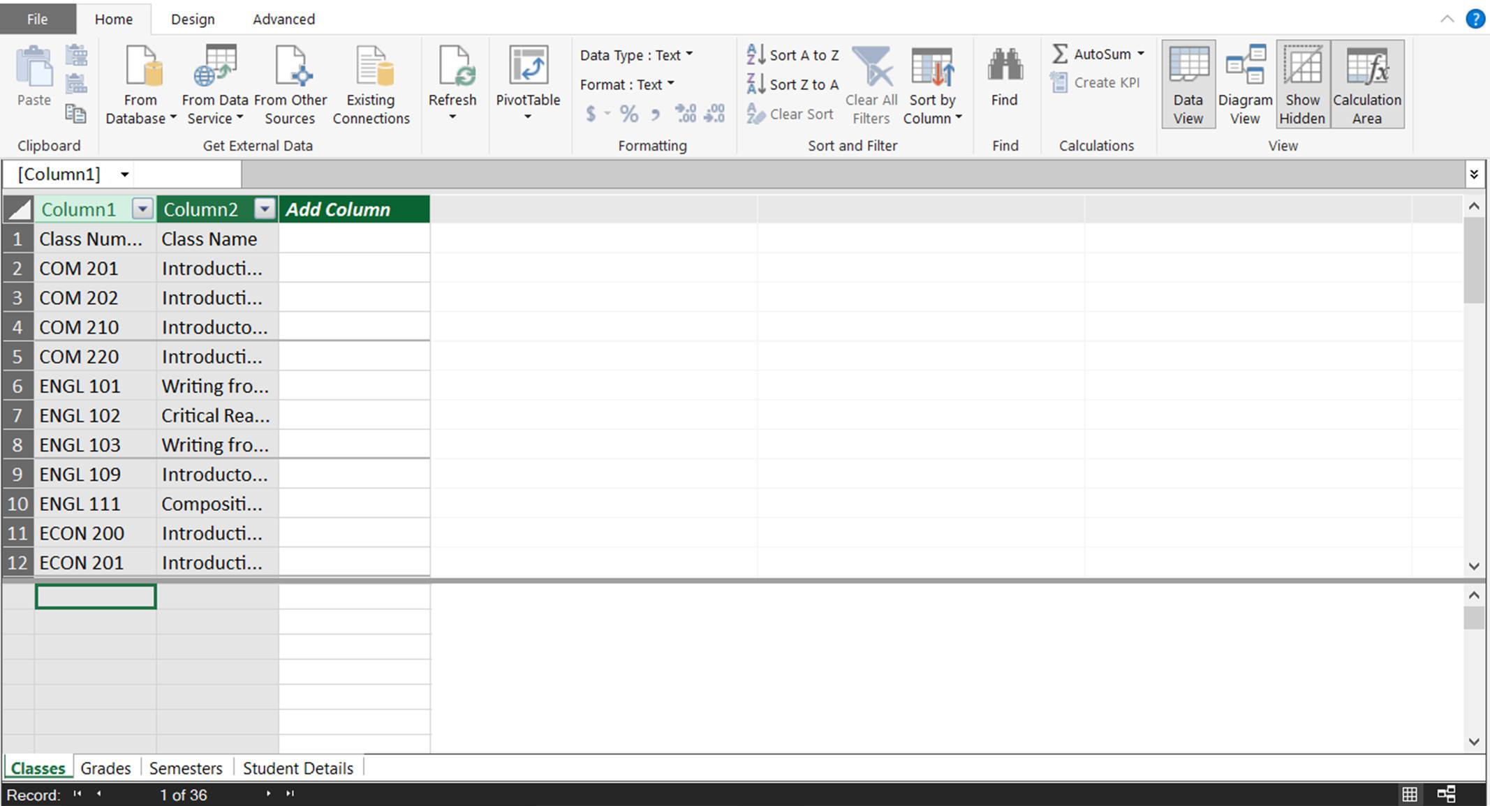 Using Power Pivot Tables