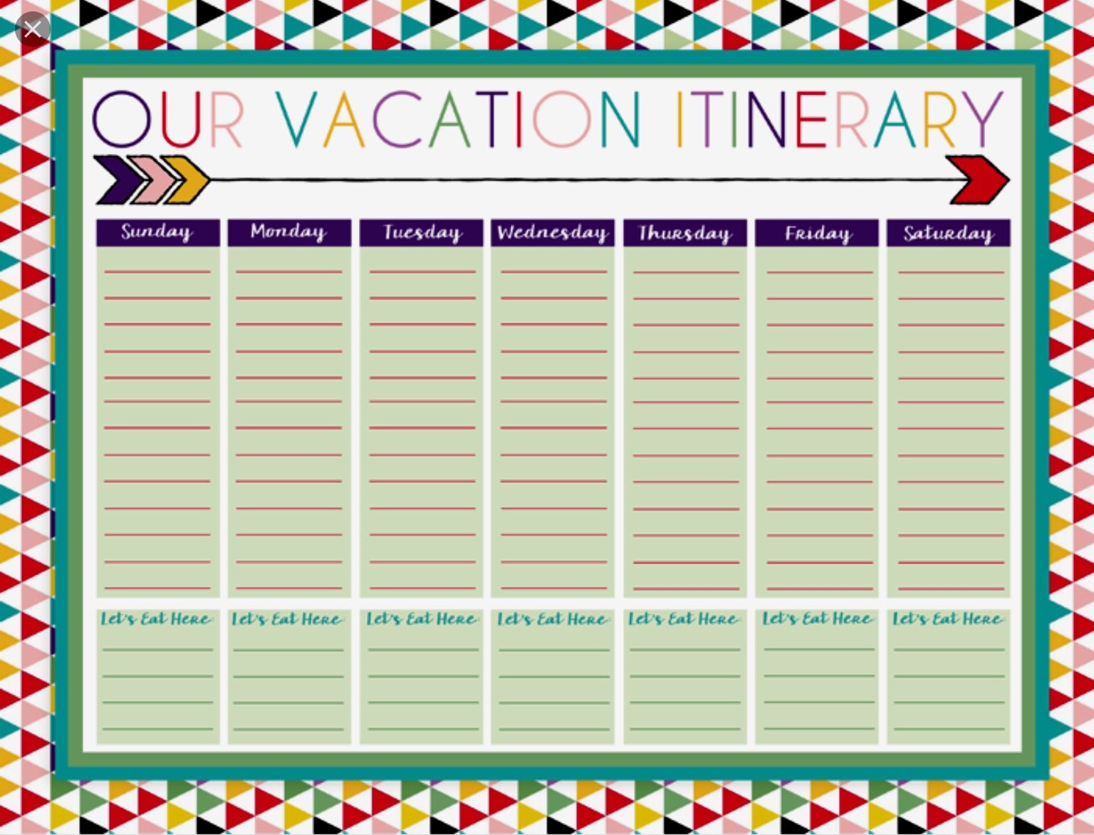 Shared Vacation Calendar Template