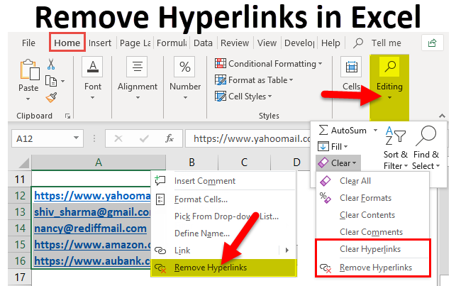 Stop Excel From Converting Text To Email Hyperlinks