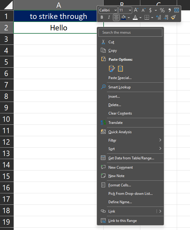 Strike Through Text In Excel: A Step-By-Step Guide