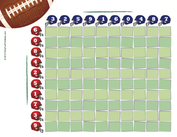 Super Bowl Squares Pool Ideas