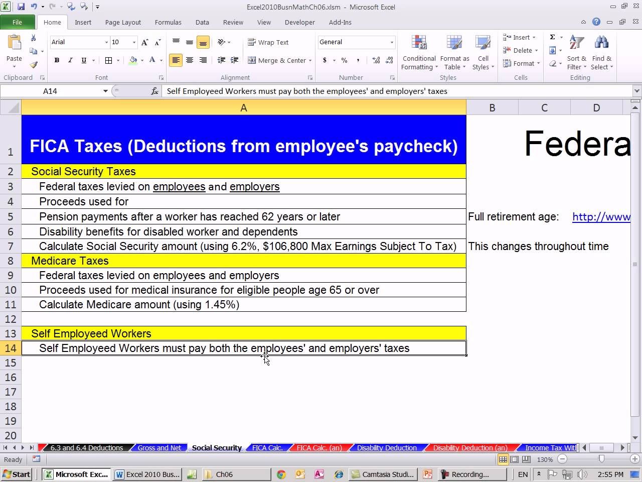 Tax Spreadsheet Benefits