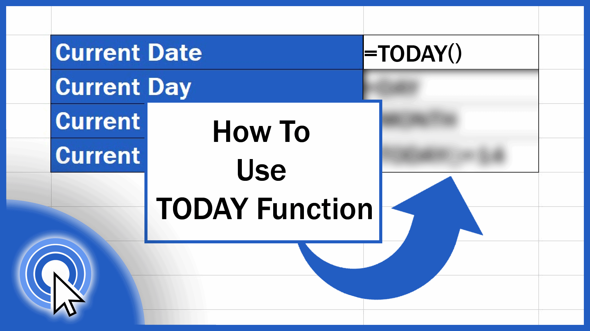 TODAY function in Google Sheets