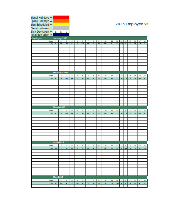 Vacation Tracker with Approval Process Template