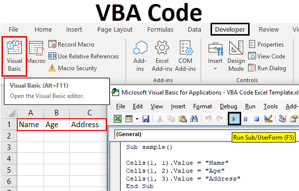 VBA Code in Excel