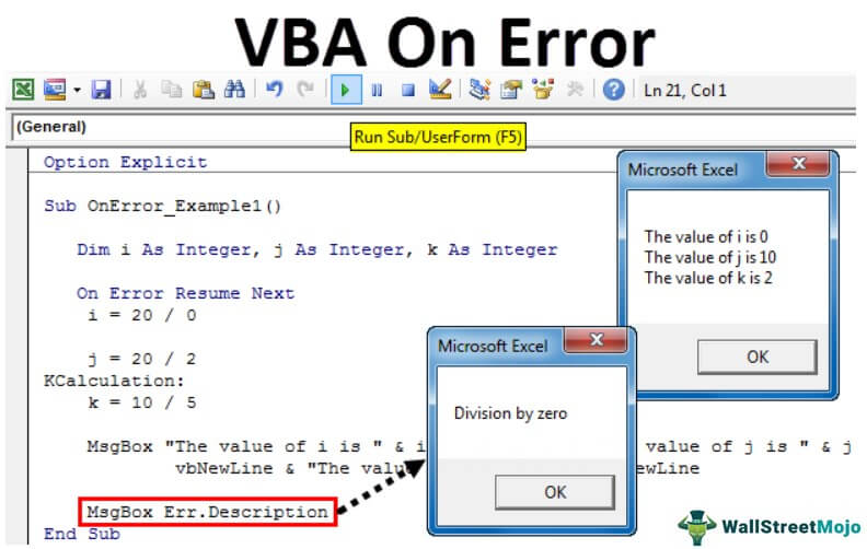 VBA Error Fixes