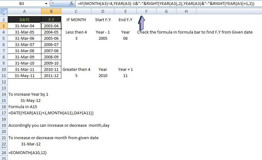 Using VBA macros for fiscal year calculation