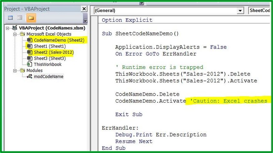 VBA Worksheet Existence Check