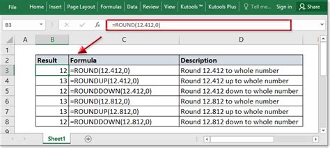 Whole Numbers in Excel