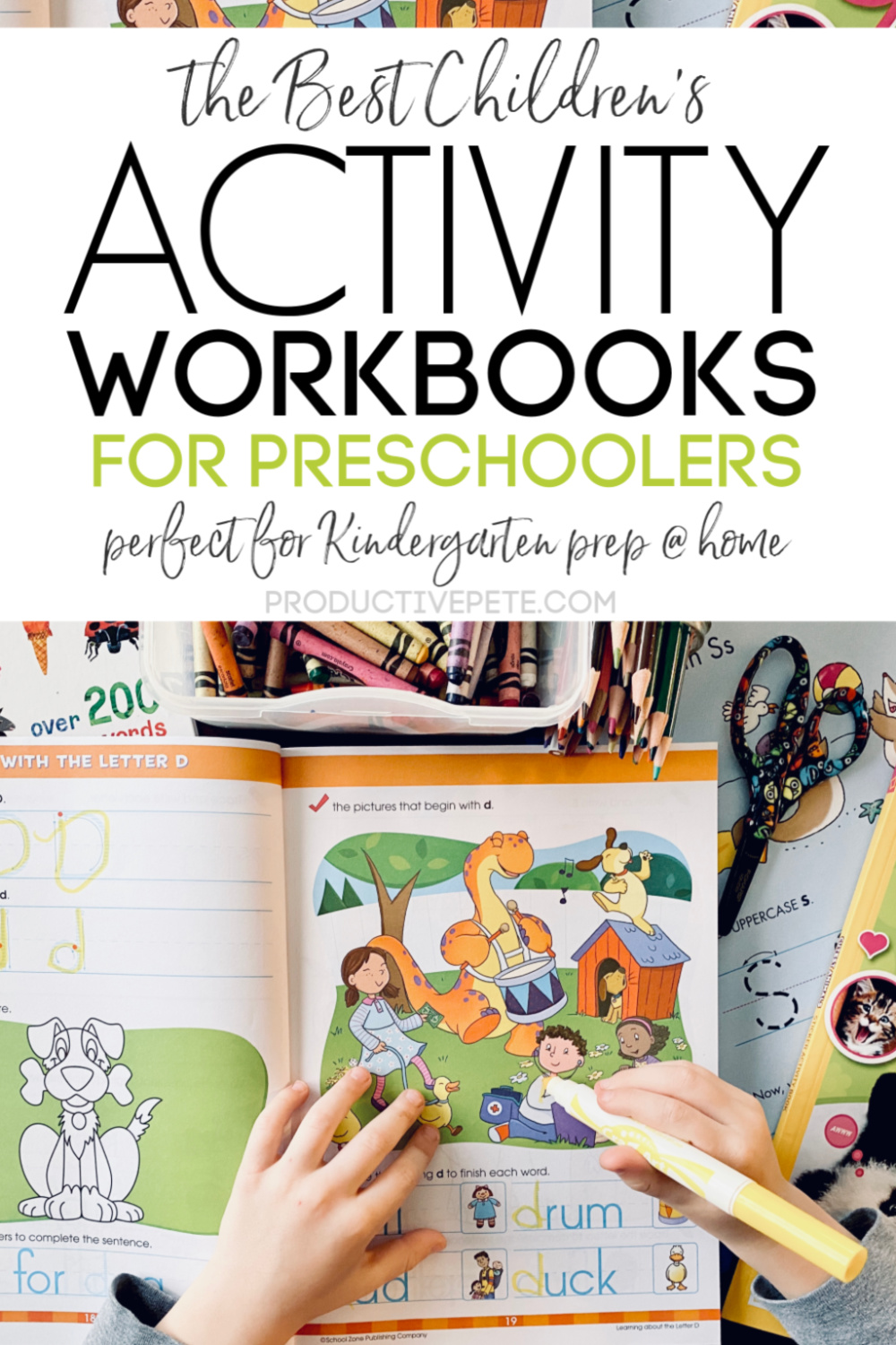 Workbook example for kids