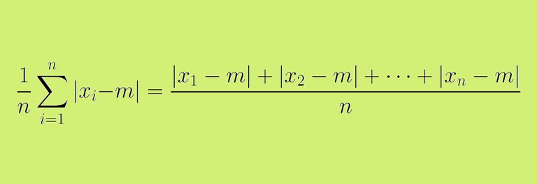 Mean Absolute Deviation Formula