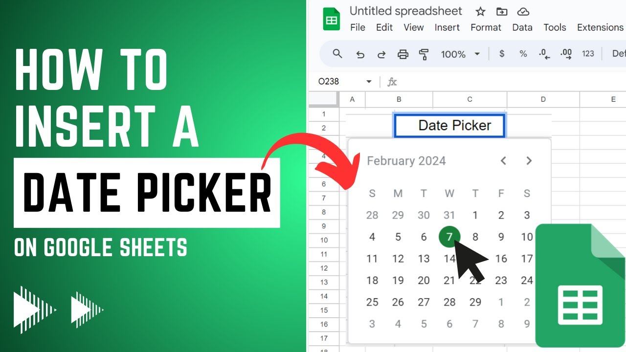 Google Sheets Date Picker Example