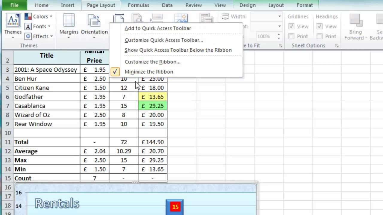 Excel Worksheet Efficiency Tips