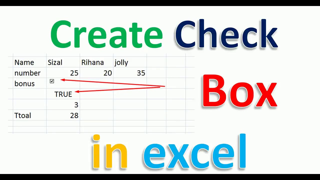 Excel Yes No Box Example 3