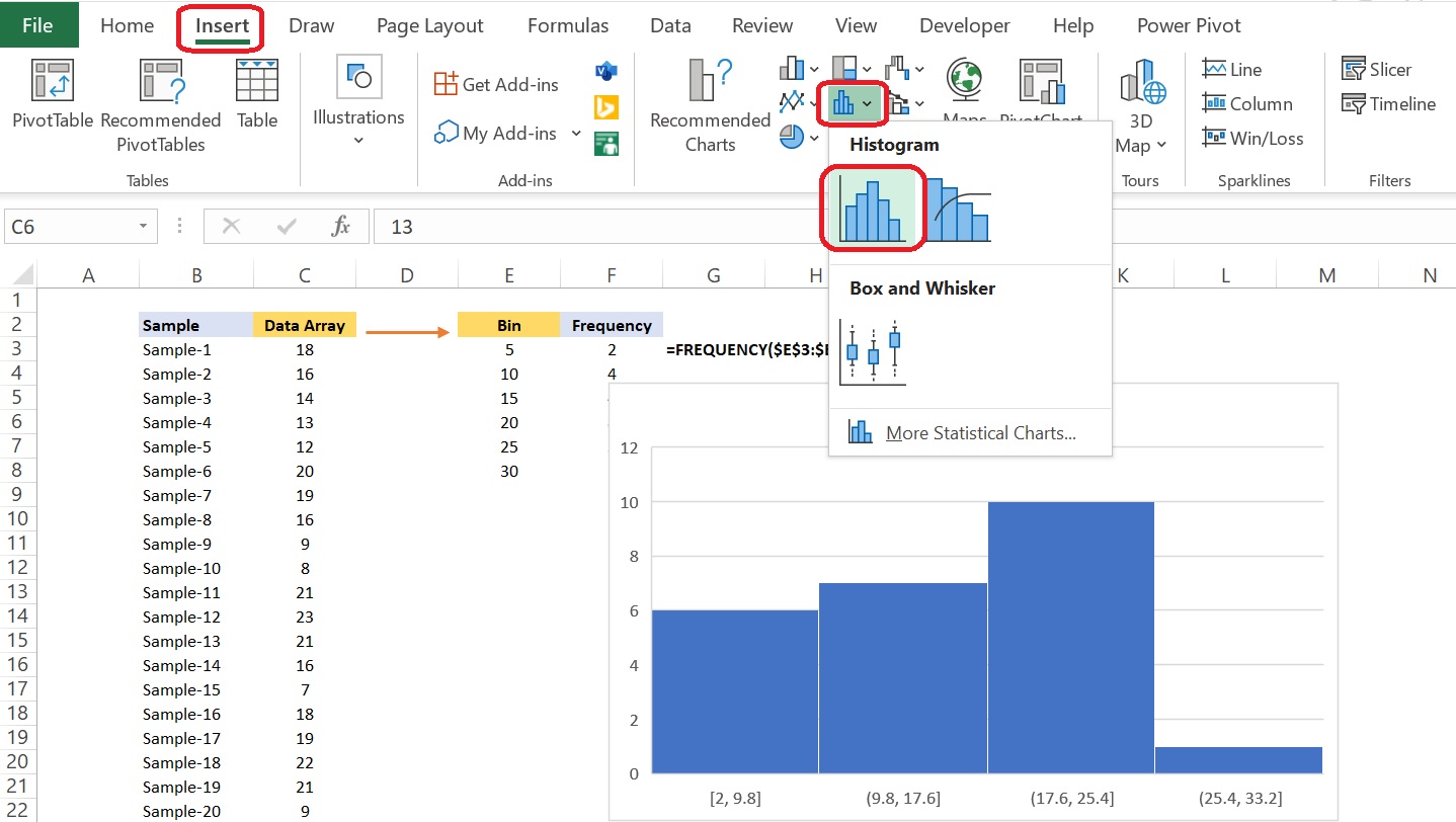 Excel Histogram